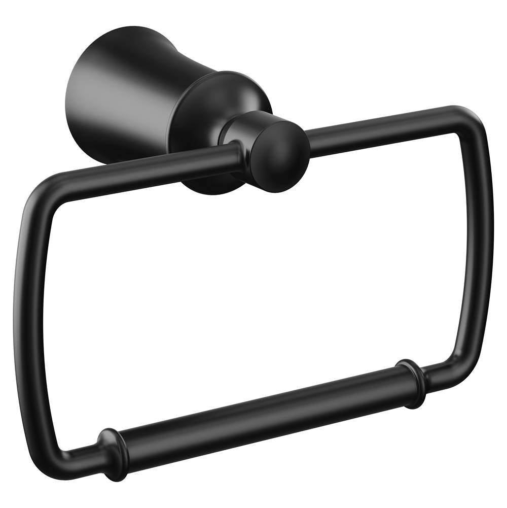 Moen - Matte Black Towel Ring - Matte Black
