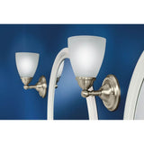 Brushed Nickel One Globe Bath Light