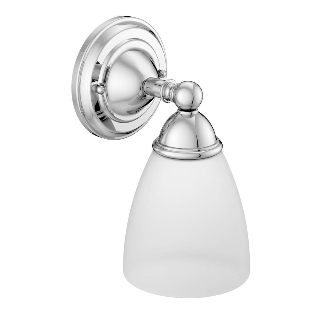 Brushed Nickel One Globe Bath Light