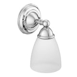 Brushed Nickel One Globe Bath Light