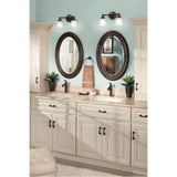 Brushed Nickel Two Globe Bath Light