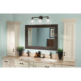 Brushed Nickel Three Globe Bath Light