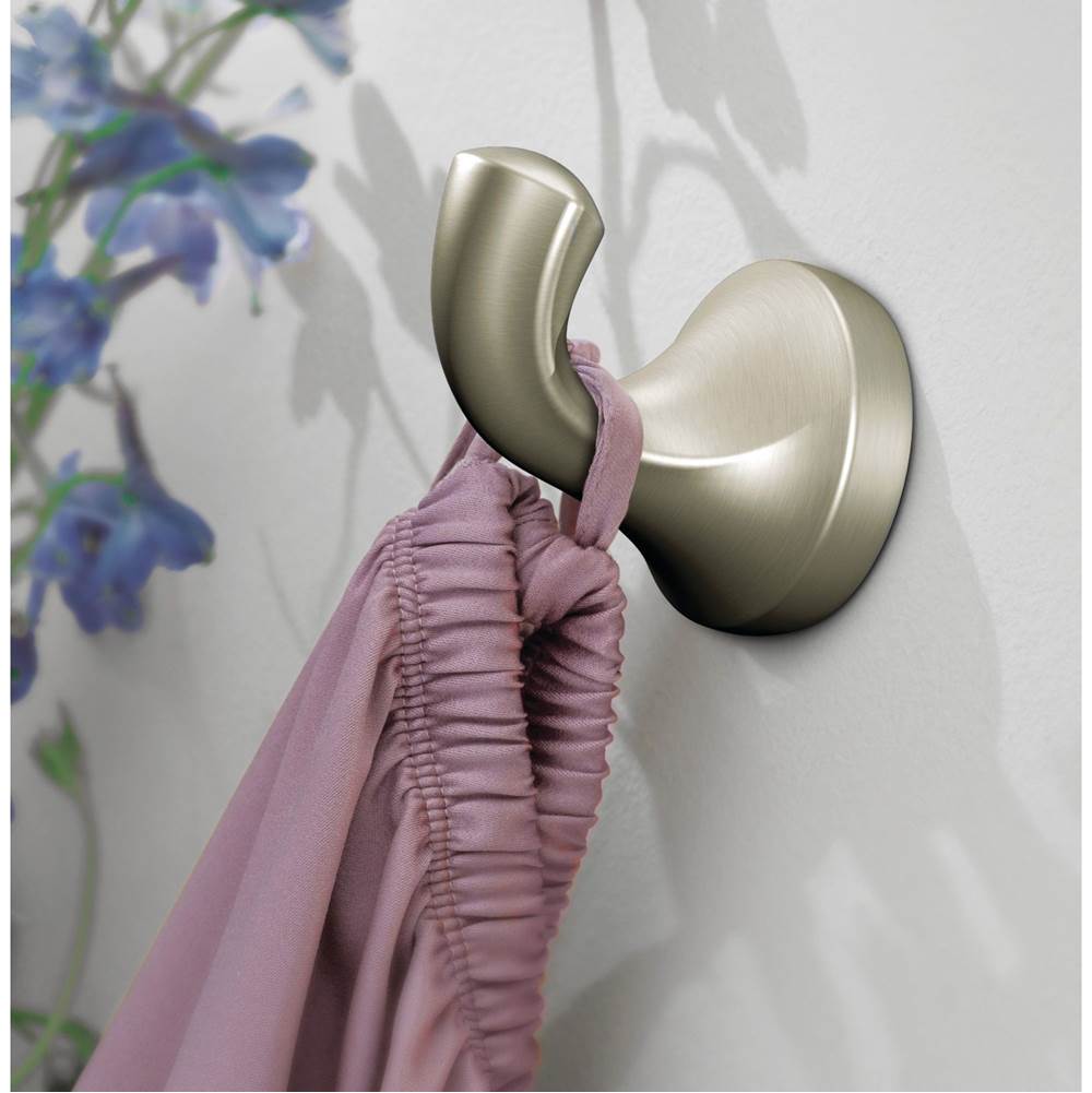 Brushed Nickel Single Robe Hook