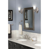 Brushed Nickel One Globe Bath Light