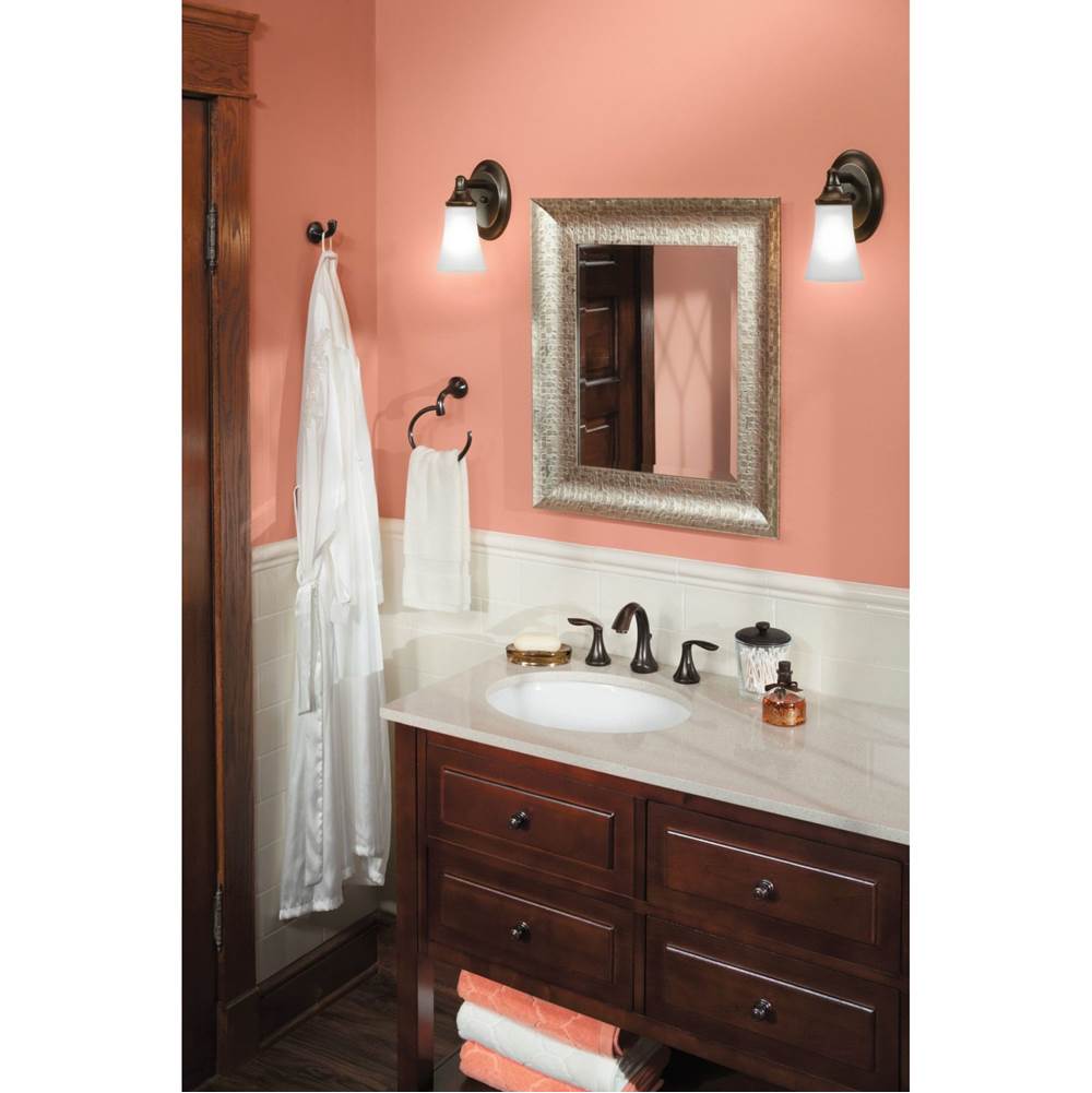 Brushed Nickel One Globe Bath Light