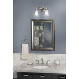 Brushed Nickel Two Globe Bath Light