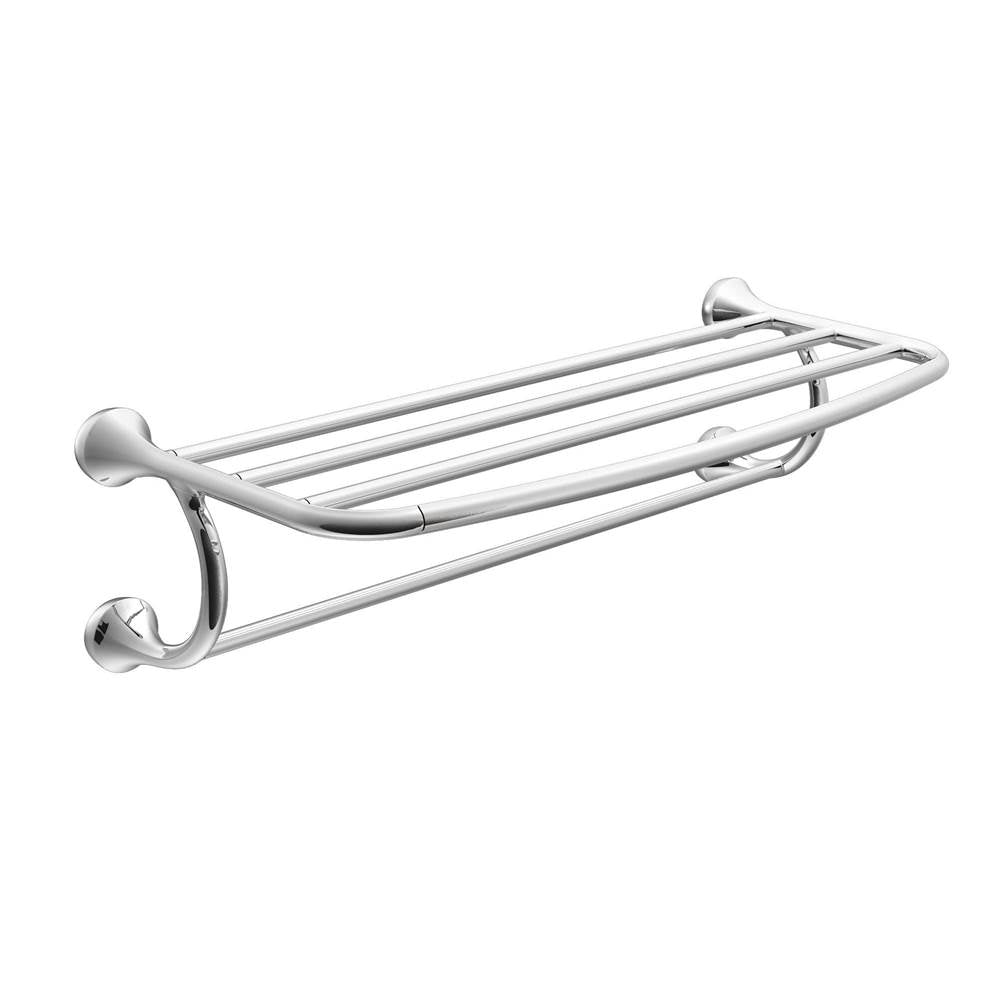 Brushed Nickel Towel Shelf