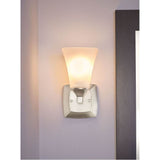 Brushed Gold One Globe Bath Light