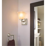 Brushed Gold One Globe Bath Light