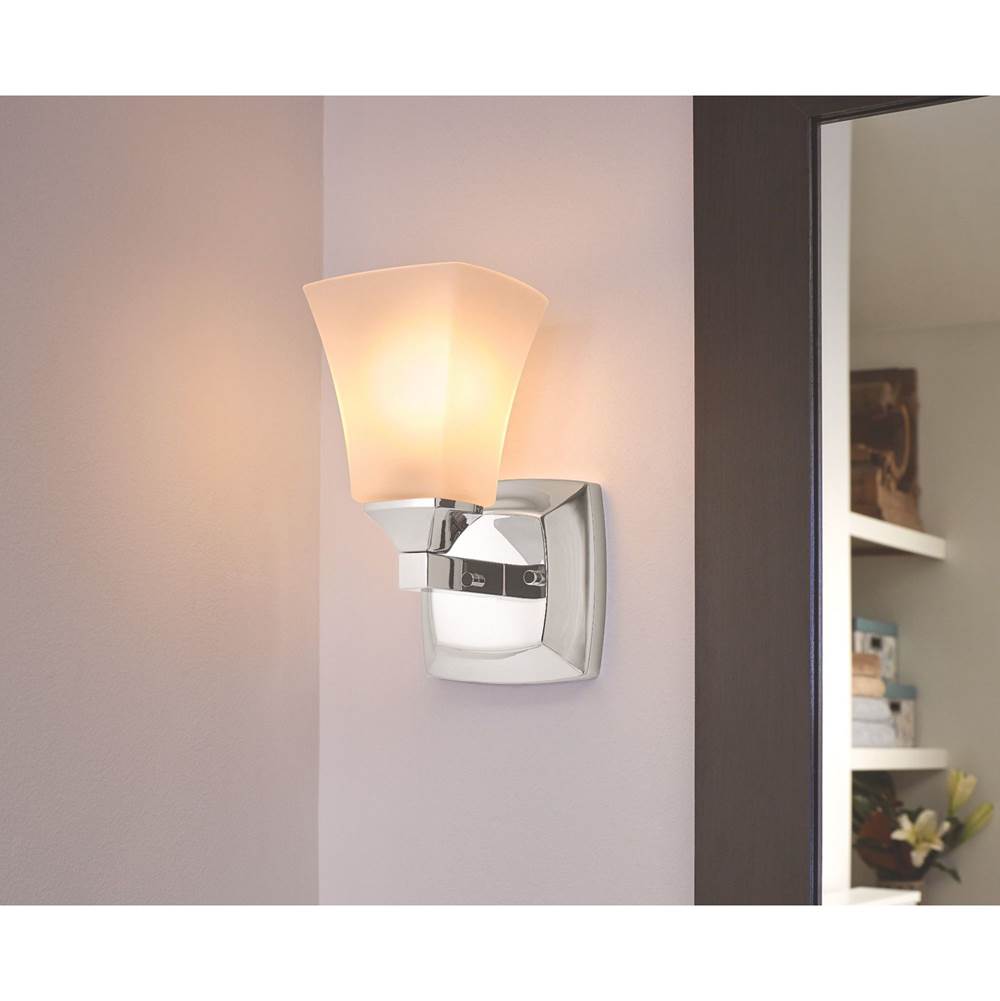 Brushed Gold One Globe Bath Light