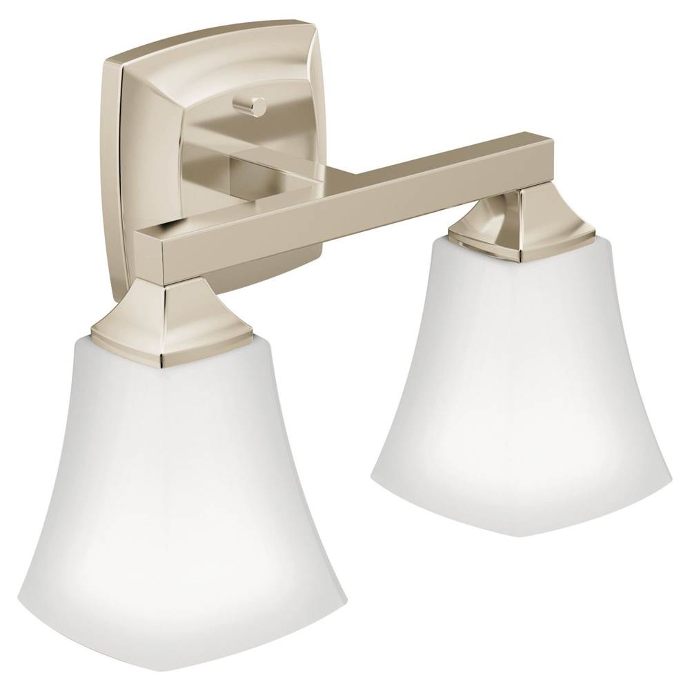 Brushed Gold Two Globe Bath Light
