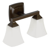 Brushed Gold Two Globe Bath Light