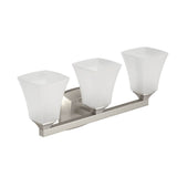 Brushed Gold Three Globe Bath Light