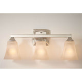Brushed Gold Three Globe Bath Light