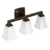 Brushed Gold Three Globe Bath Light