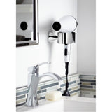 Voss Bathroom Hair Dryer Holder, Brushed Nickel
