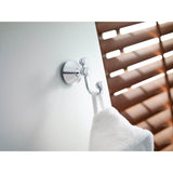 Brushed Nickel Double Robe Hook