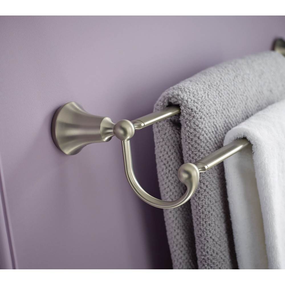 Brushed Nickel 24'' Double Towel Bar