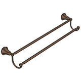 Brushed Nickel 24'' Double Towel Bar