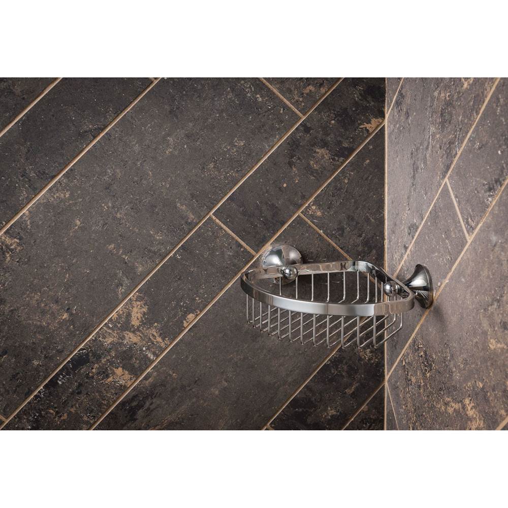 Brushed Nickel Shower Basket