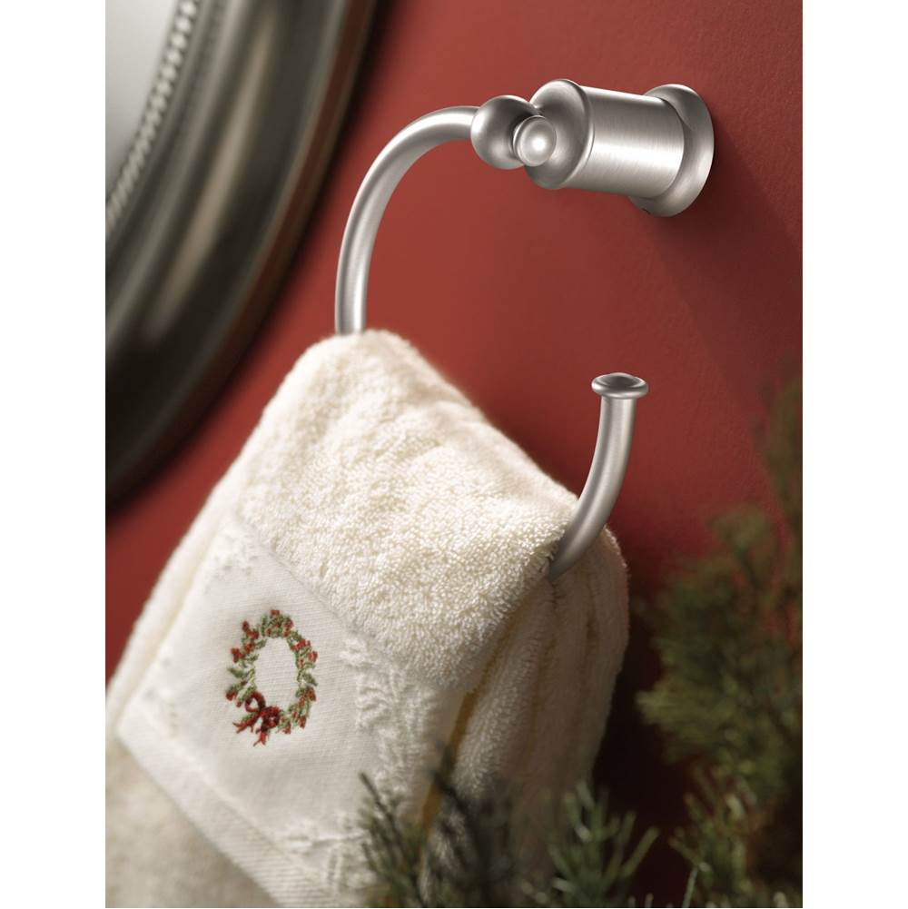 Brushed Nickel Towel Ring