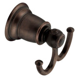 Brushed Nickel Double Robe Hook