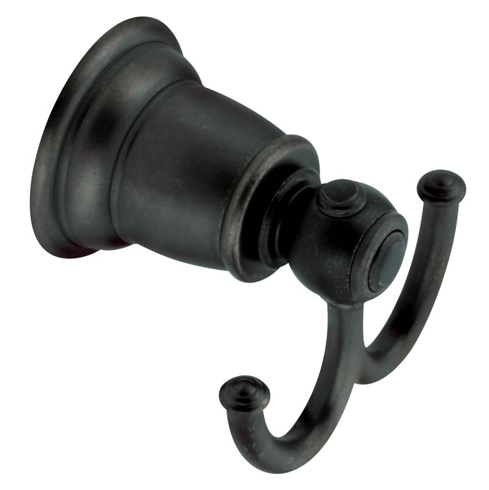 Brushed Nickel Double Robe Hook