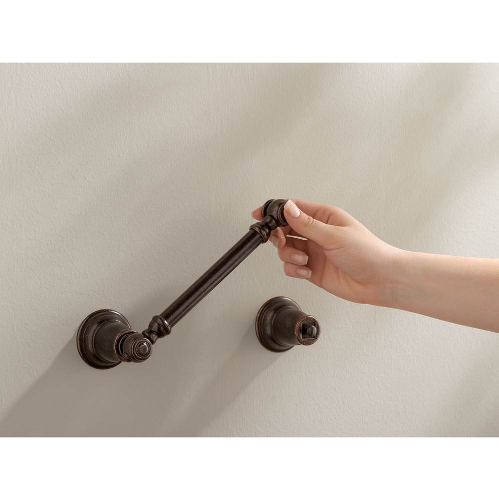Brushed Nickel Pivoting Paper Holder