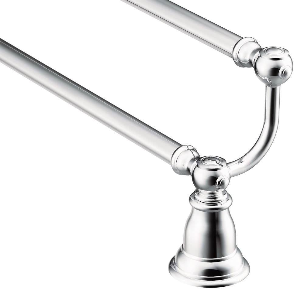 Brushed Nickel 24'' Double Towel Bar