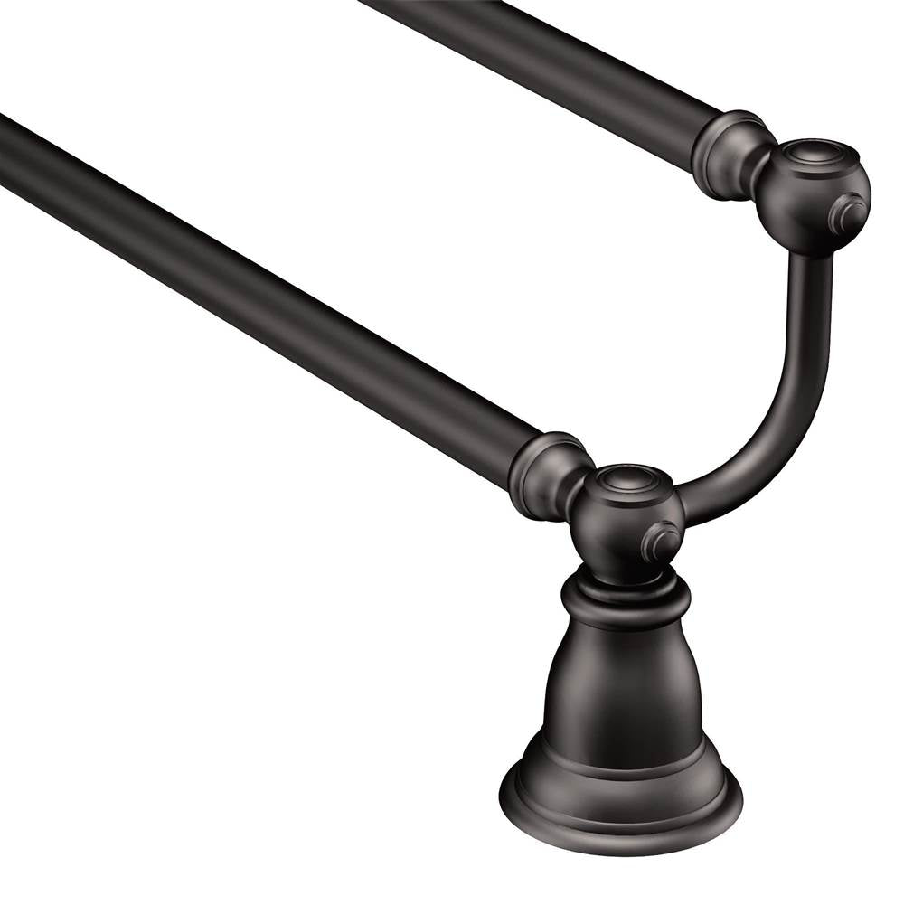 Brushed Nickel 24'' Double Towel Bar