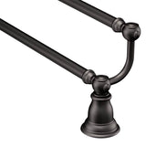 Brushed Nickel 24'' Double Towel Bar