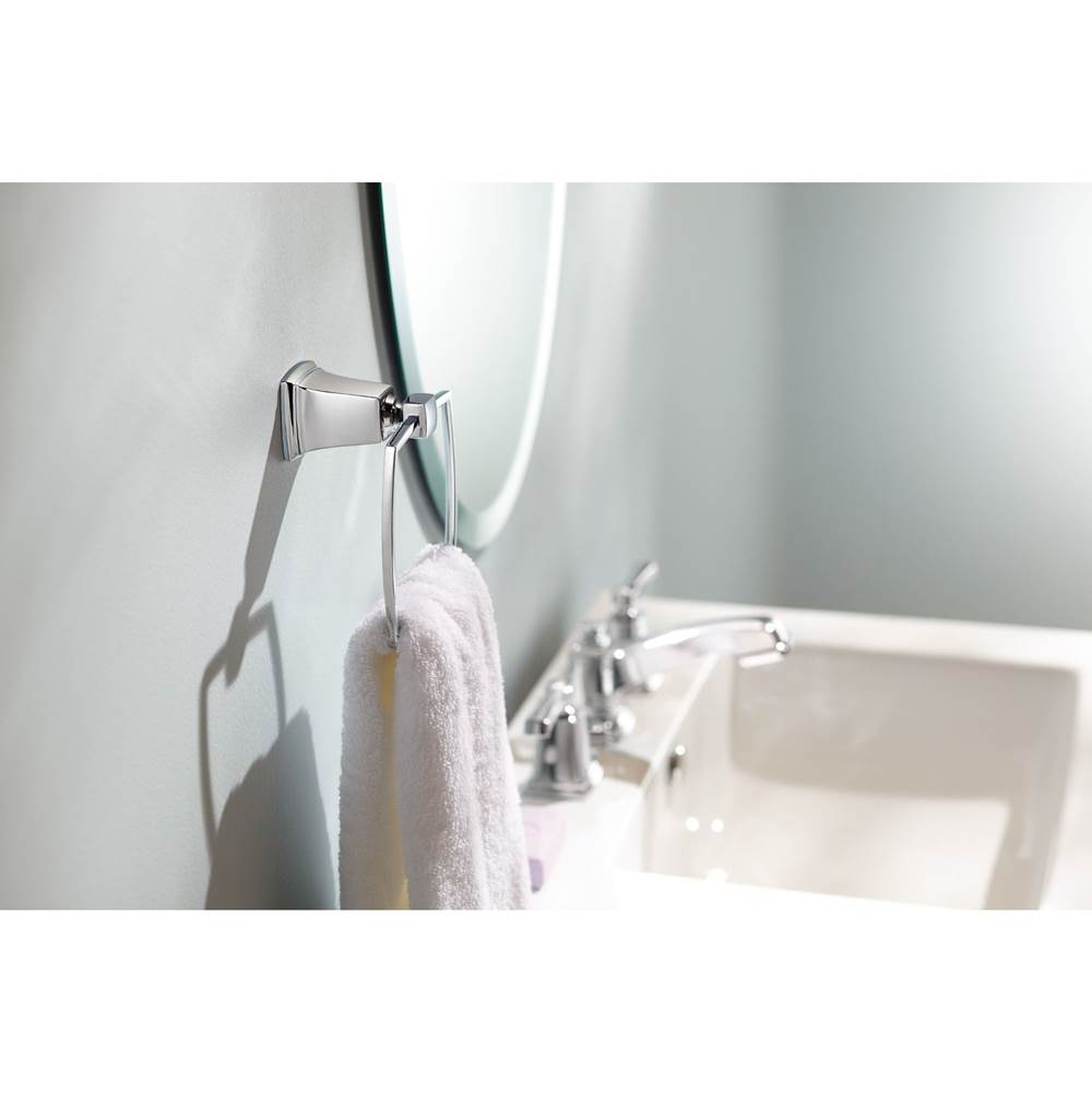 Brushed Nickel Towel Ring