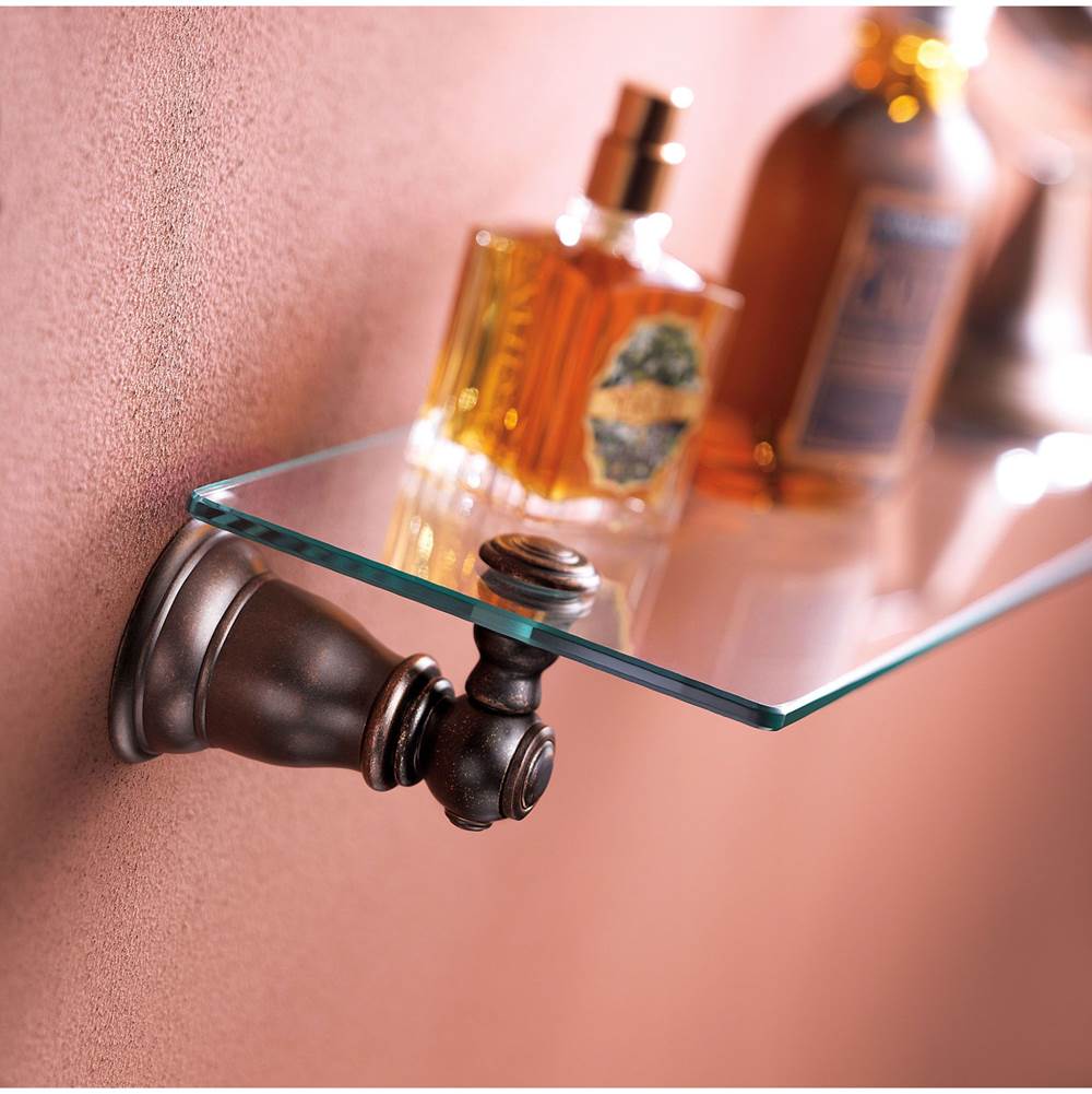Brushed Nickel Vanity Shelf