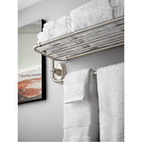 Brushed Nickel Towel Shelf
