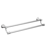 Brushed Nickel 24'' Double Towel Bar