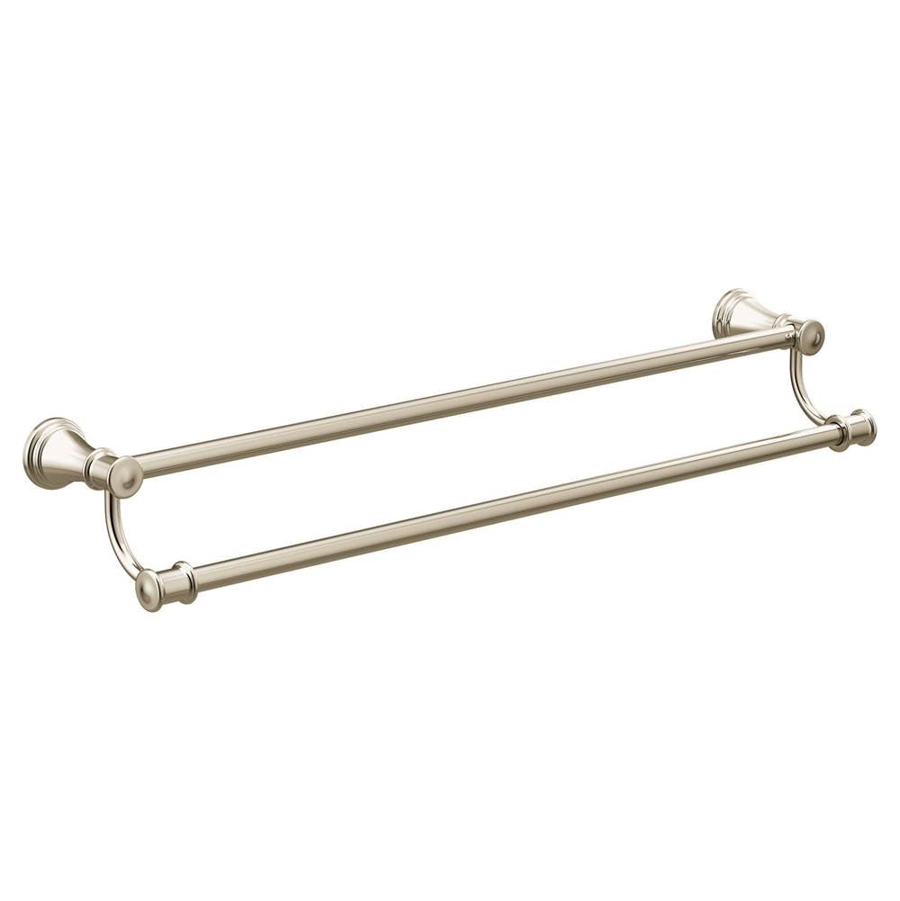 Brushed Nickel 24'' Double Towel Bar