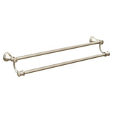 Brushed Nickel 24'' Double Towel Bar