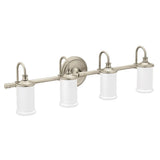Matte Black Four Globe Bath Light
