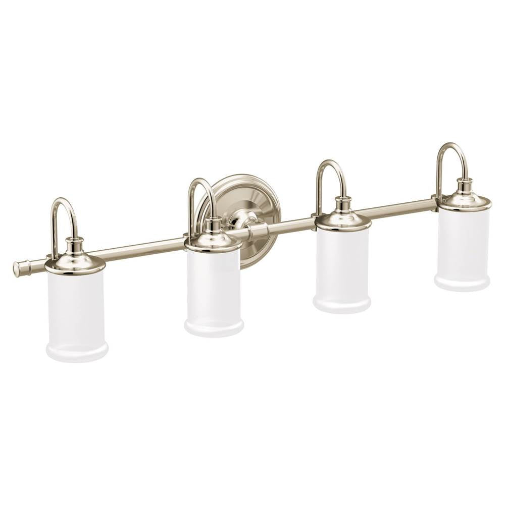 Matte Black Four Globe Bath Light