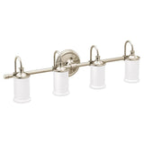 Matte Black Four Globe Bath Light
