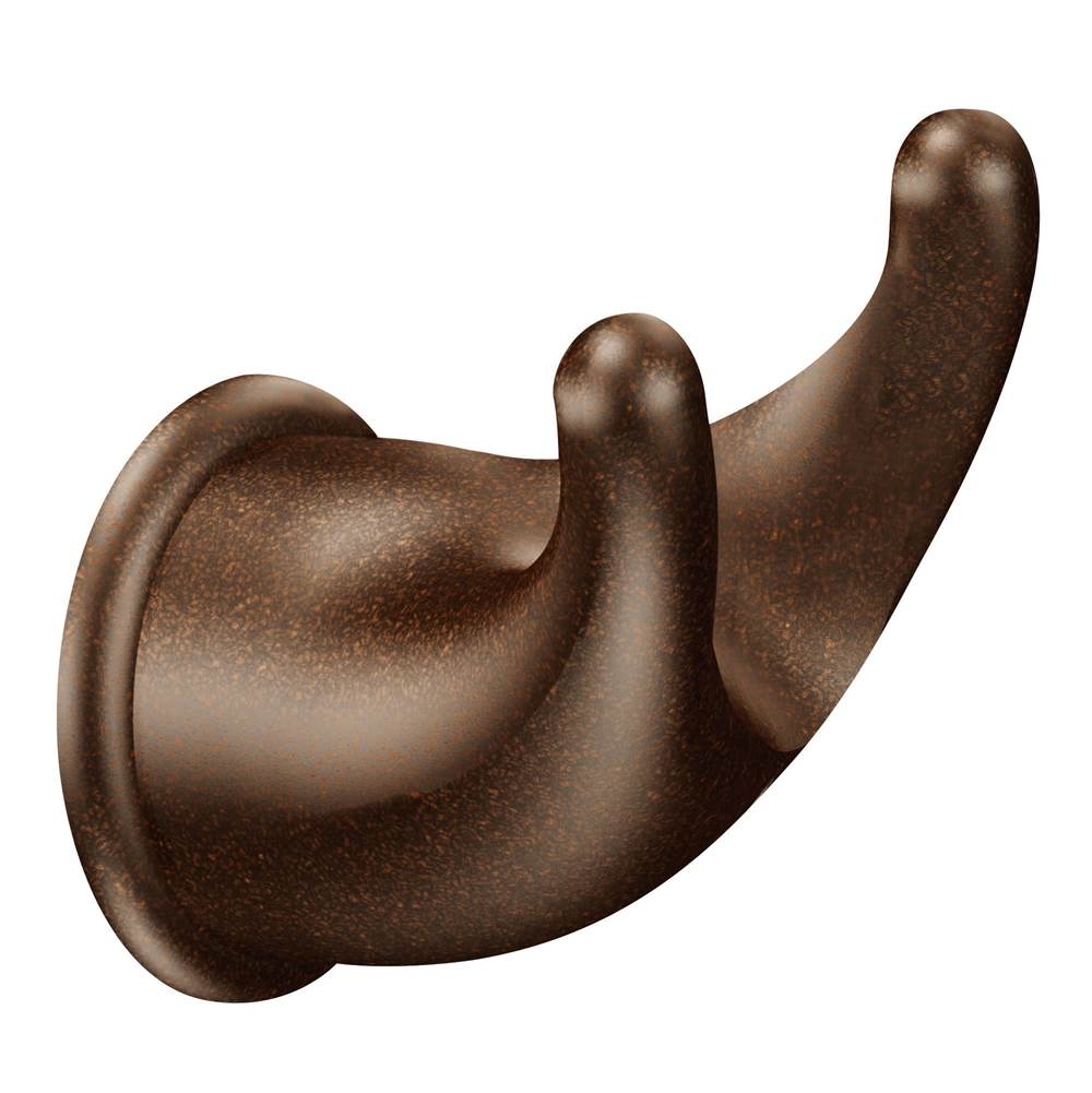 Brushed Chrome Double Robe Hook