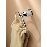Brushed Chrome Towel Ring