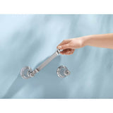 Rothbury Pivoting Double Post Toilet Paper Holder in Chrome