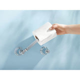 Rothbury Pivoting Double Post Toilet Paper Holder in Chrome
