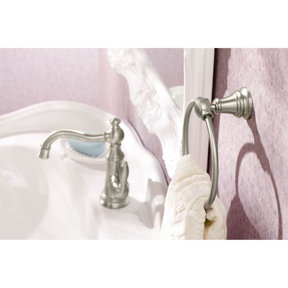 Brushed Gold Towel Ring