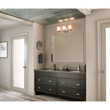 Brushed Nickel One Globe Bath Light