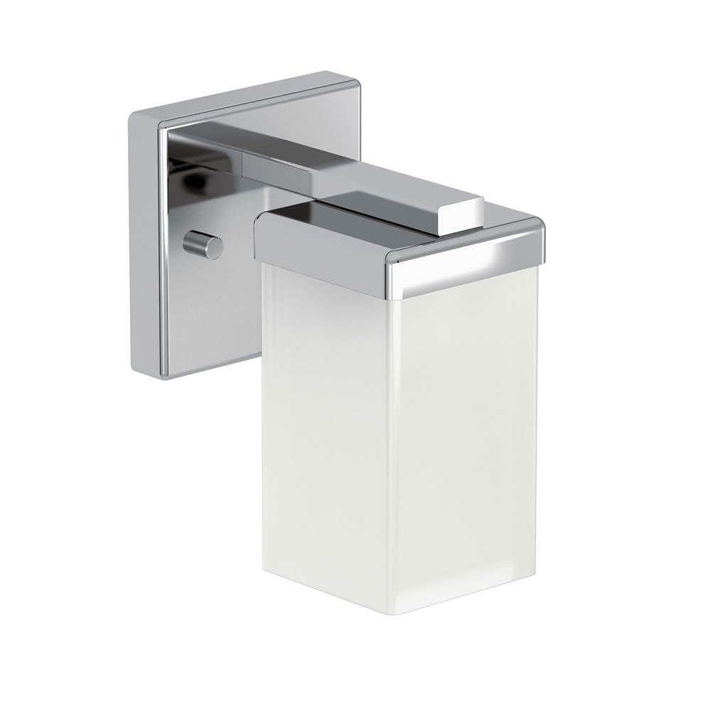 Brushed Nickel One Globe Bath Light