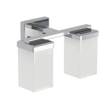 Brushed Nickel Two Globe Bath Light