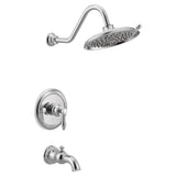 Moen - Weymouth M-CORE 3-Series 1-Handle Tub and Shower Trim Kit in Chrome (Valve Sold Separately) - Chrome