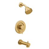 Moen - Align Single-Handle Posi-Temp Tub and Shower Faucet Trim Kit in Brushed Gold (Valve Sold Separately) - Brushed Gold